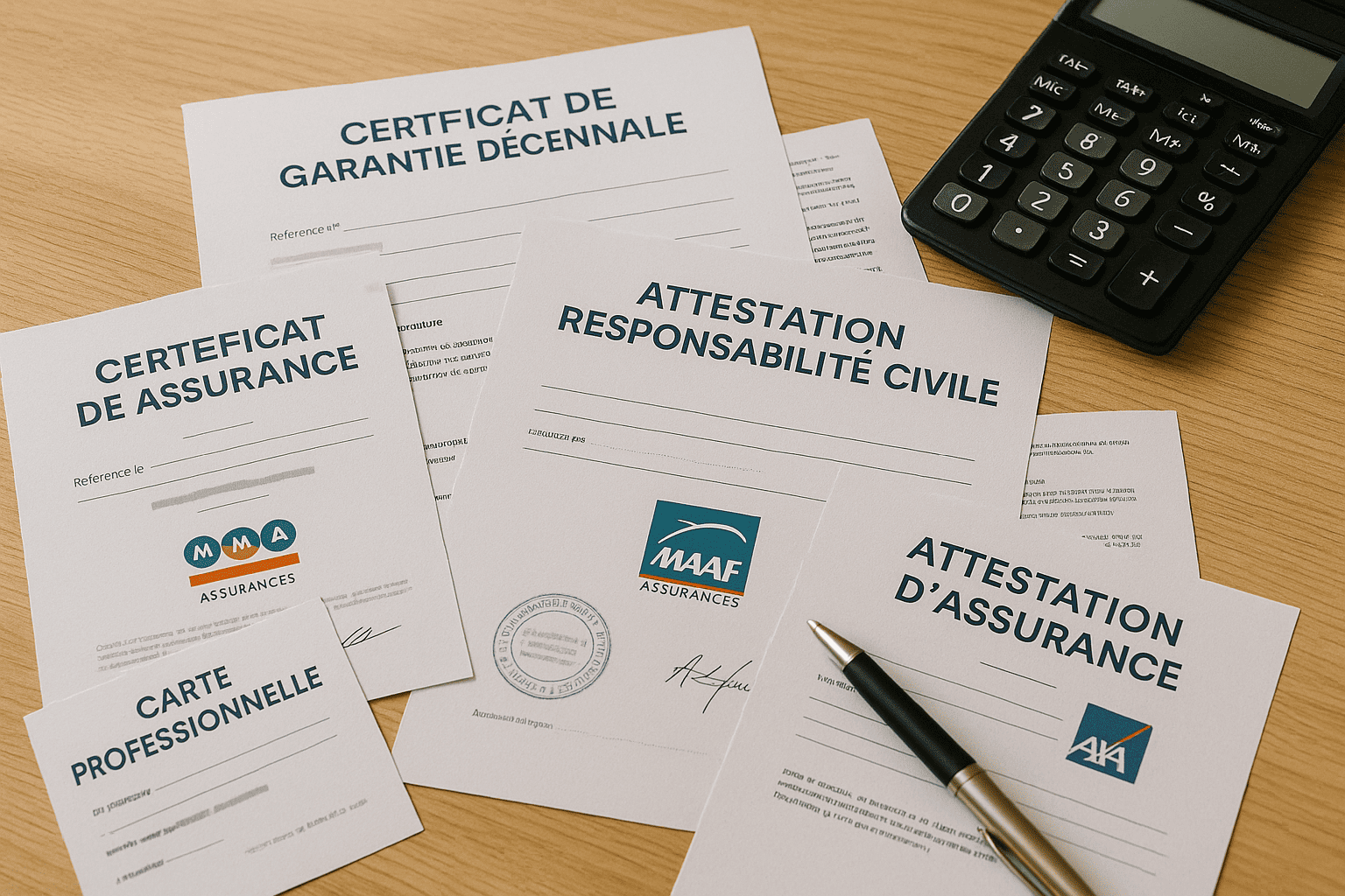 Certificats d'assurance et garanties BmBati - Documents officiels de garantie décennale et responsabilité civile