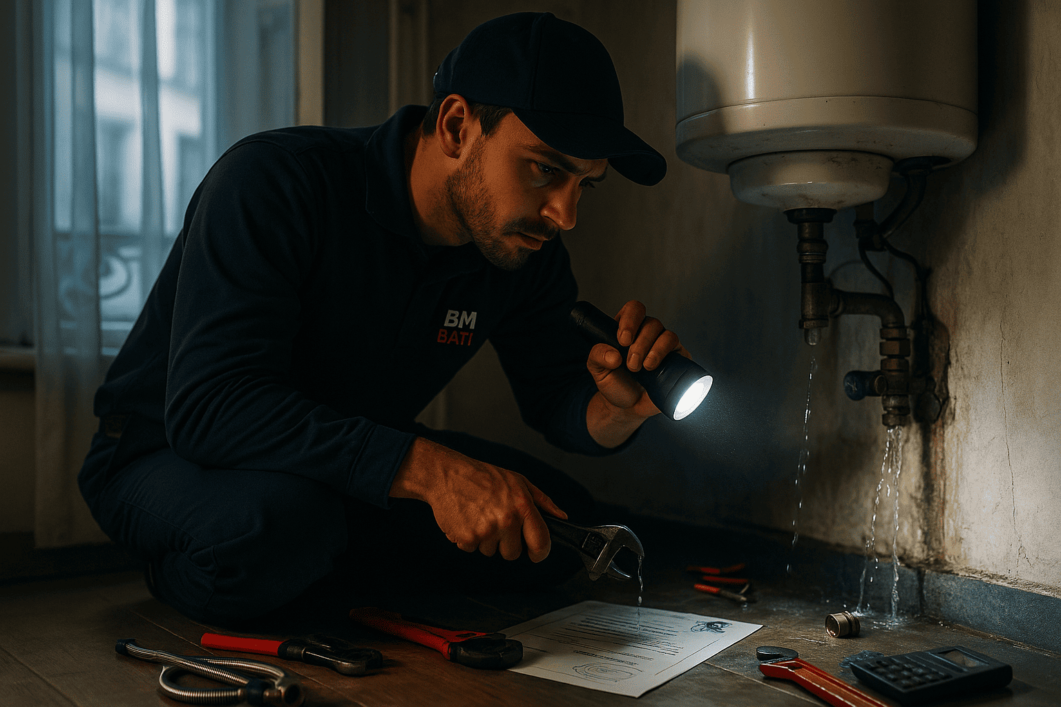 Plombier BmBati en intervention professionnelle - Intervention d'urgence plomberie
